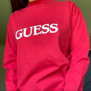 Guess Red Long Sleeve